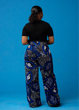Load image into Gallery viewer, BLUE-WIDE LEG PANTS
