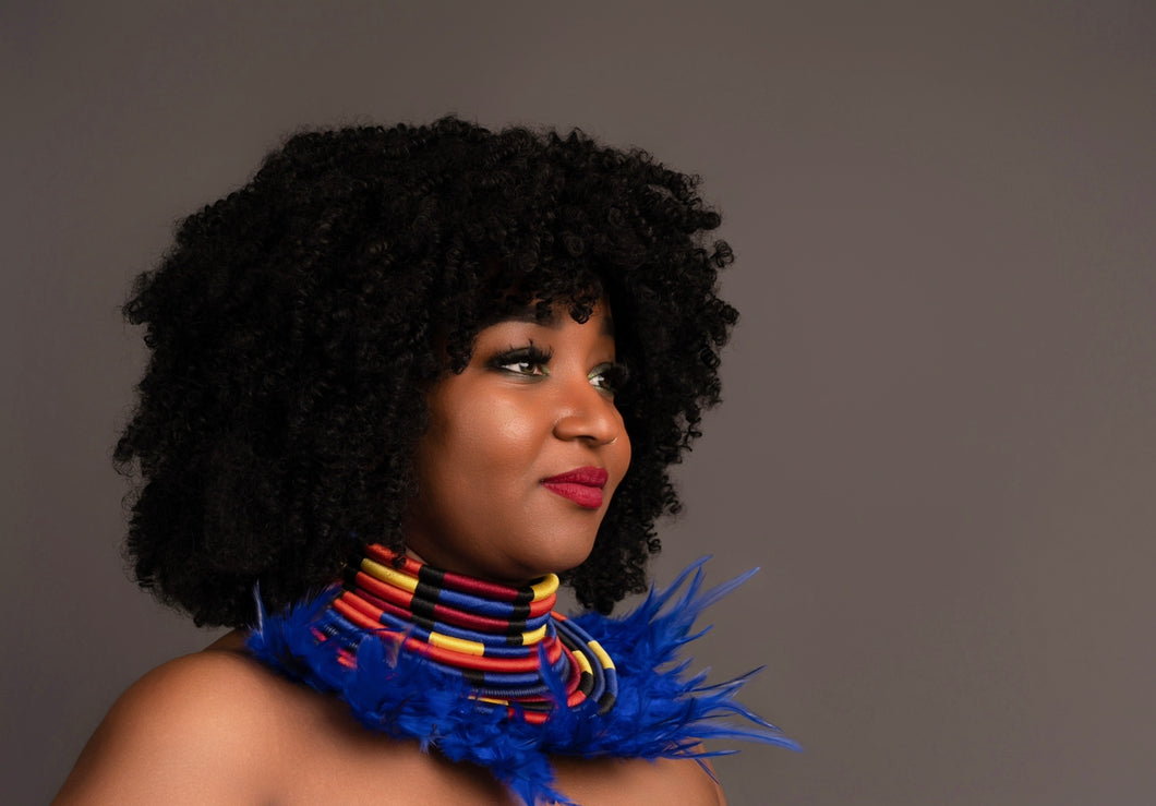 Feathered Malkia Neck Piece